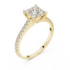 Luxury Diamond Engagement Ring | Gold  Designer Ring