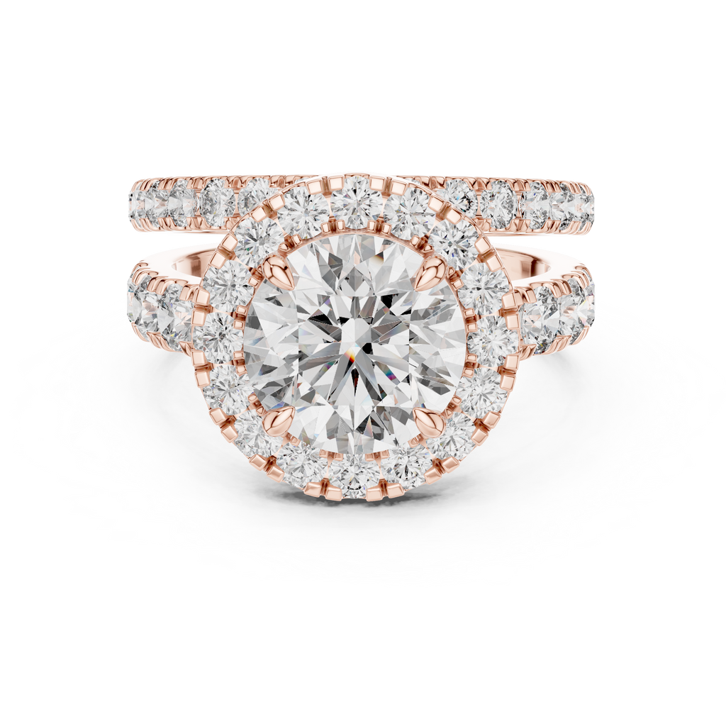 Beatrix Round Halo Lab Grown Diamond