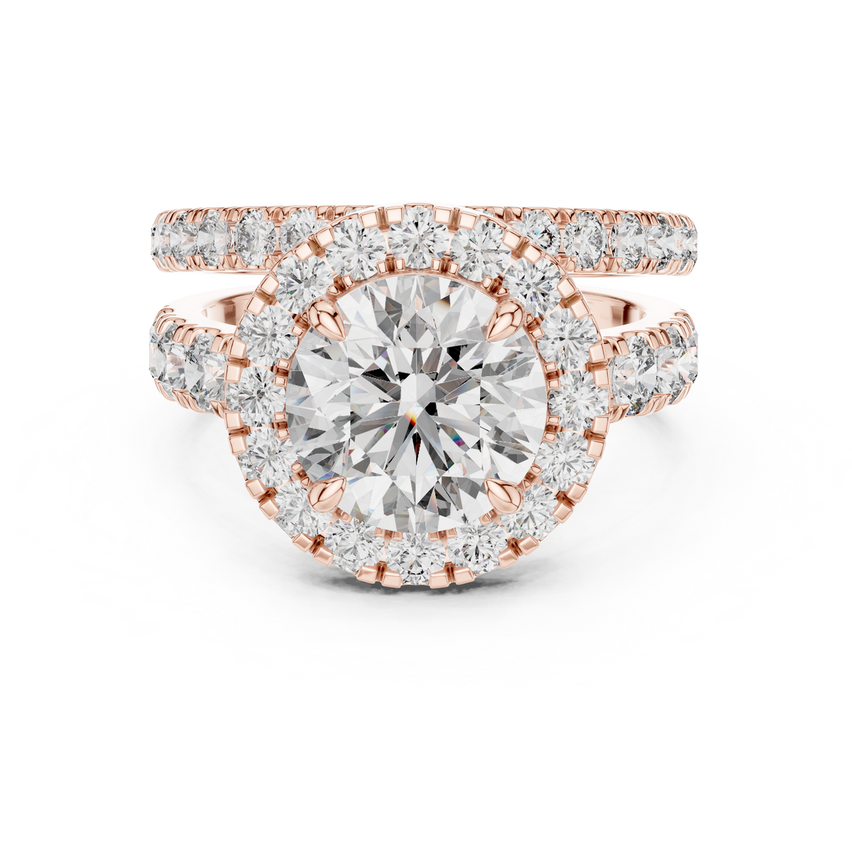 Beatrix Round Halo Lab Grown Diamond