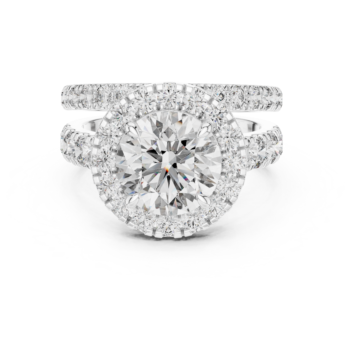 Beatrix Round Halo Lab Grown Diamond