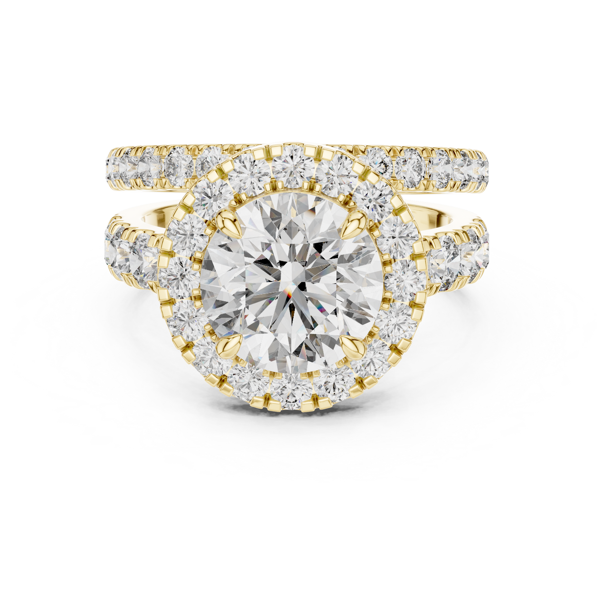 Beatrix Round Halo Lab Grown Diamond