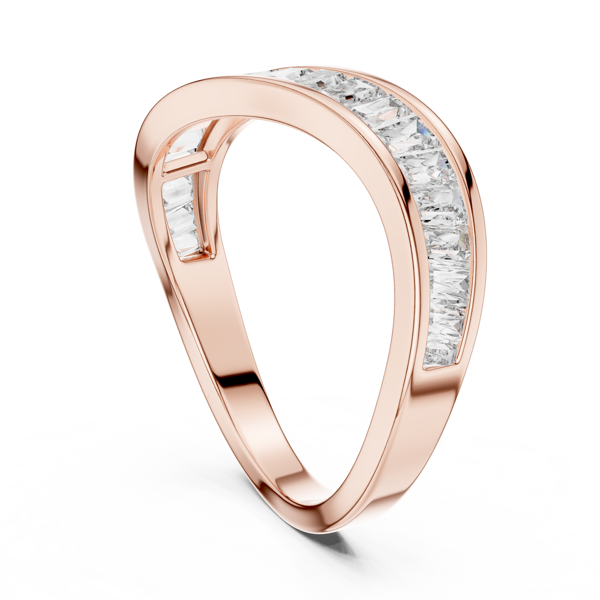 Designer Halo Diamond Ring | Double Band  Gold Bridal Ring