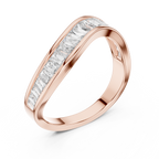 Designer Halo Diamond Ring | Double Band  Gold Bridal Ring