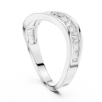 Designer Halo Diamond Ring | Double Band  Gold Bridal Ring