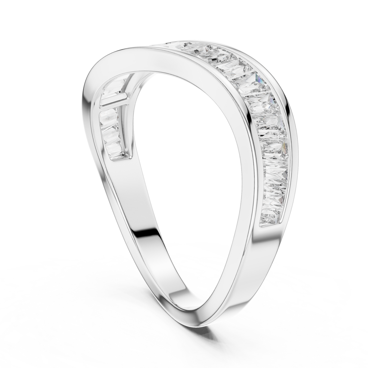 Designer Halo Diamond Ring | Double Band  Gold Bridal Ring