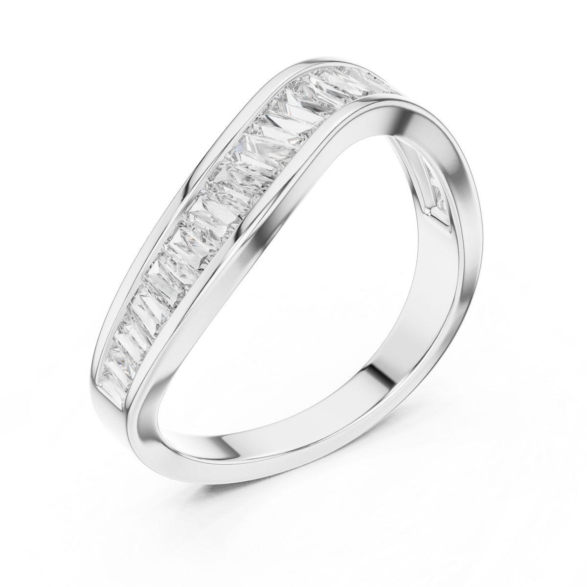 Designer Halo Diamond Ring | Double Band  Gold Bridal Ring