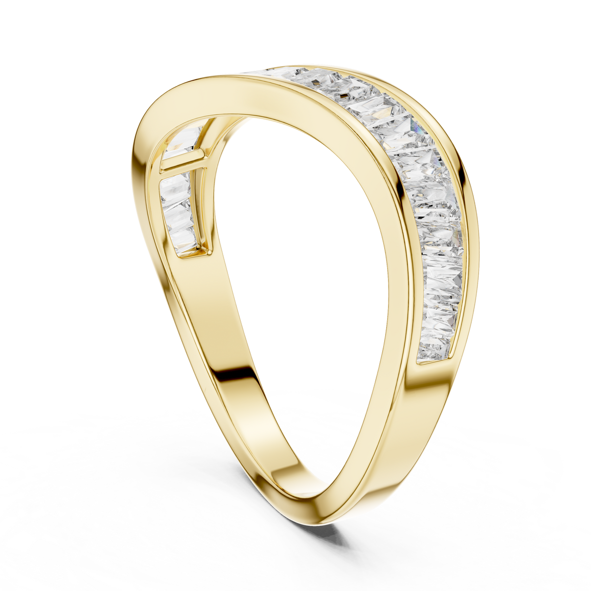 Designer Halo Diamond Ring | Double Band  Gold Bridal Ring