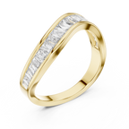 Designer Halo Diamond Ring | Double Band  Gold Bridal Ring
