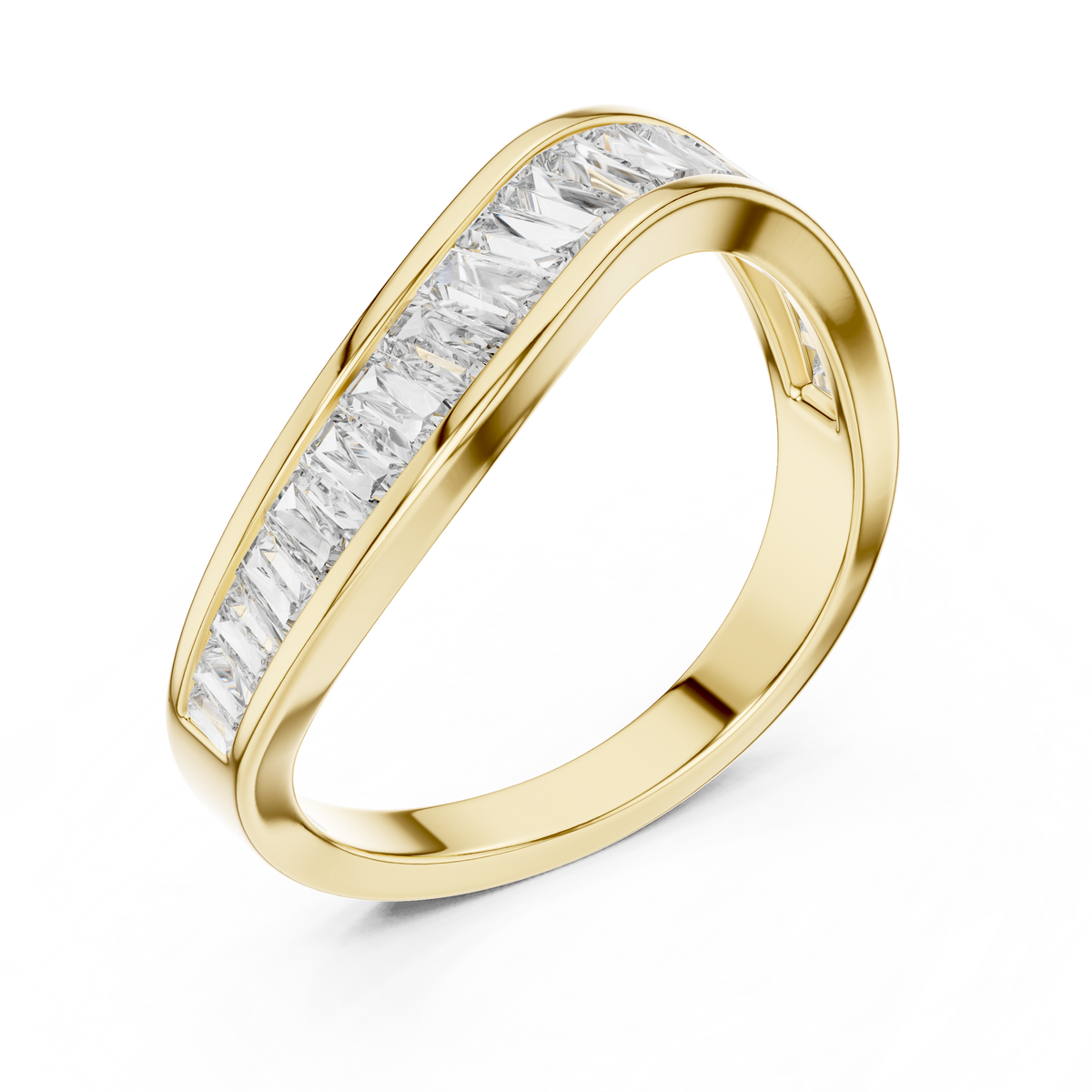 Designer Halo Diamond Ring | Double Band  Gold Bridal Ring