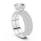 Timeless Double Halo Diamond Engagement Ring | Designer Gold Jewelry