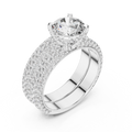 Timeless Double Halo Diamond Engagement Ring | Designer Gold Jewelry