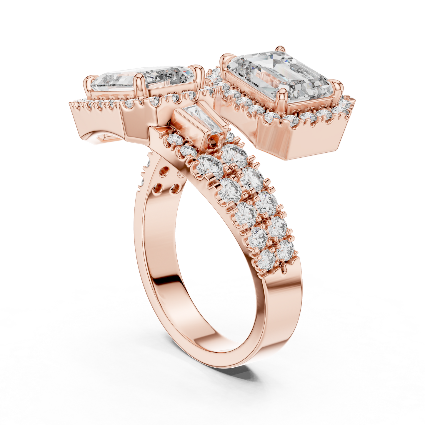 Diamond Engagement Ring | Double Halo Gold Ring