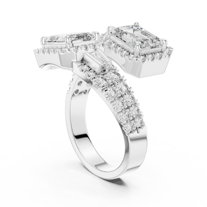 Diamond Engagement Ring | Double Halo Gold Ring