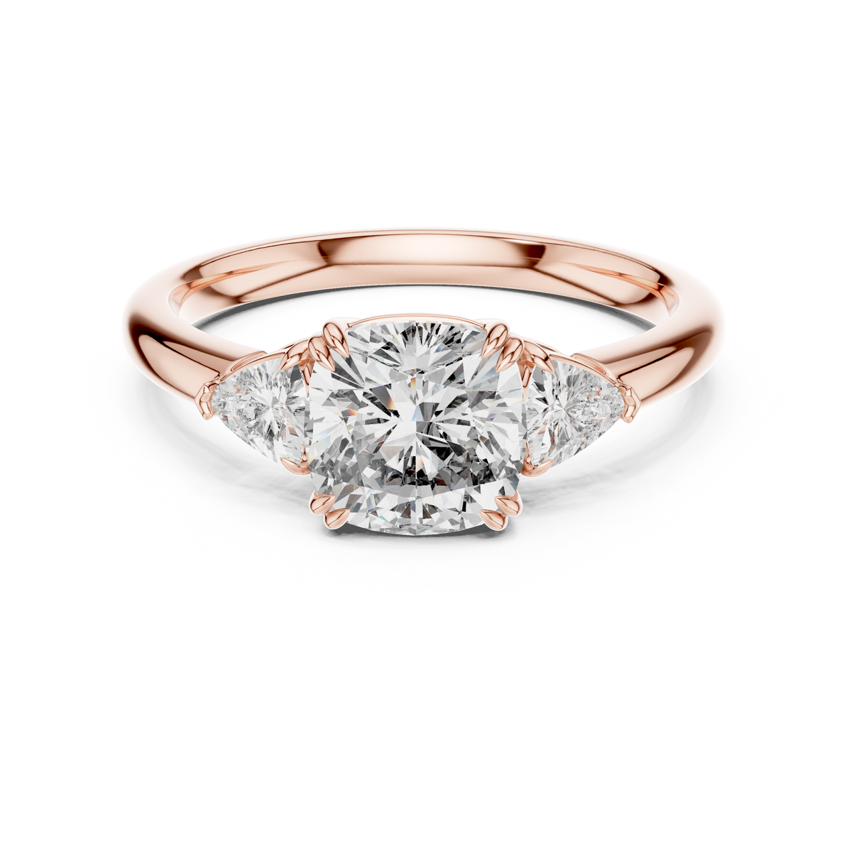 Triune Brilliance Lab Grown Diamond Three-Stone Ring