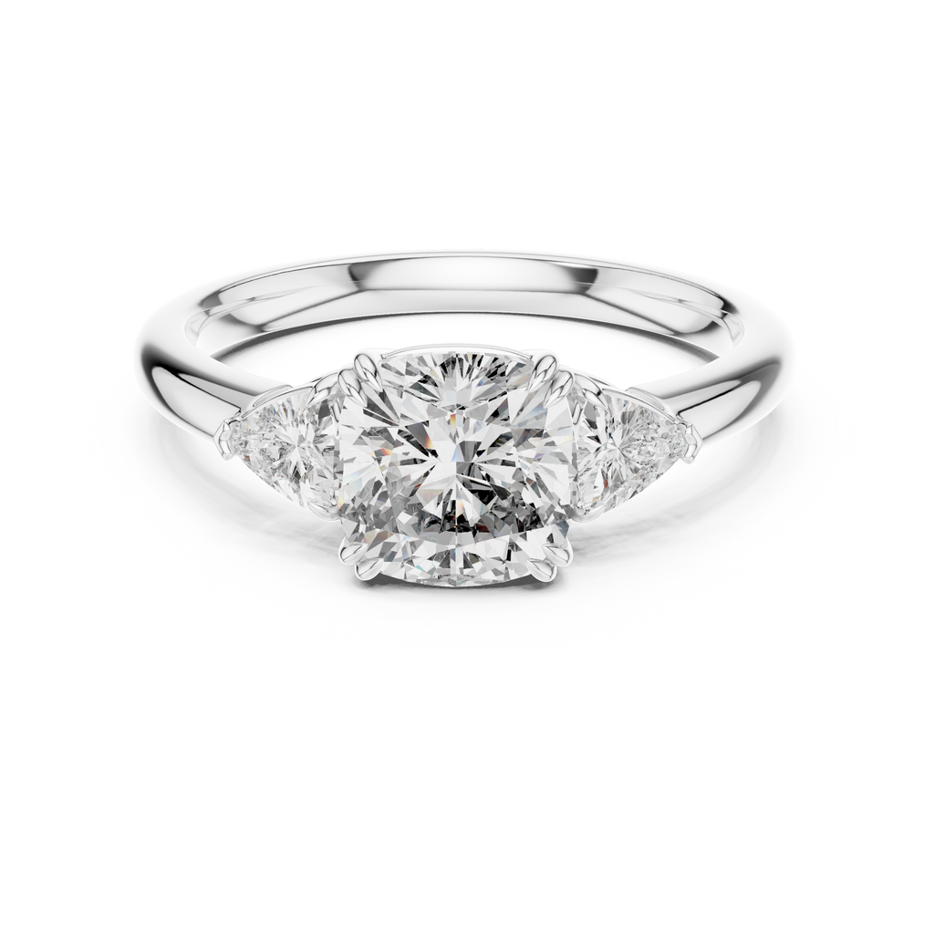 Triune Brilliance Lab Grown Diamond Three-Stone Ring