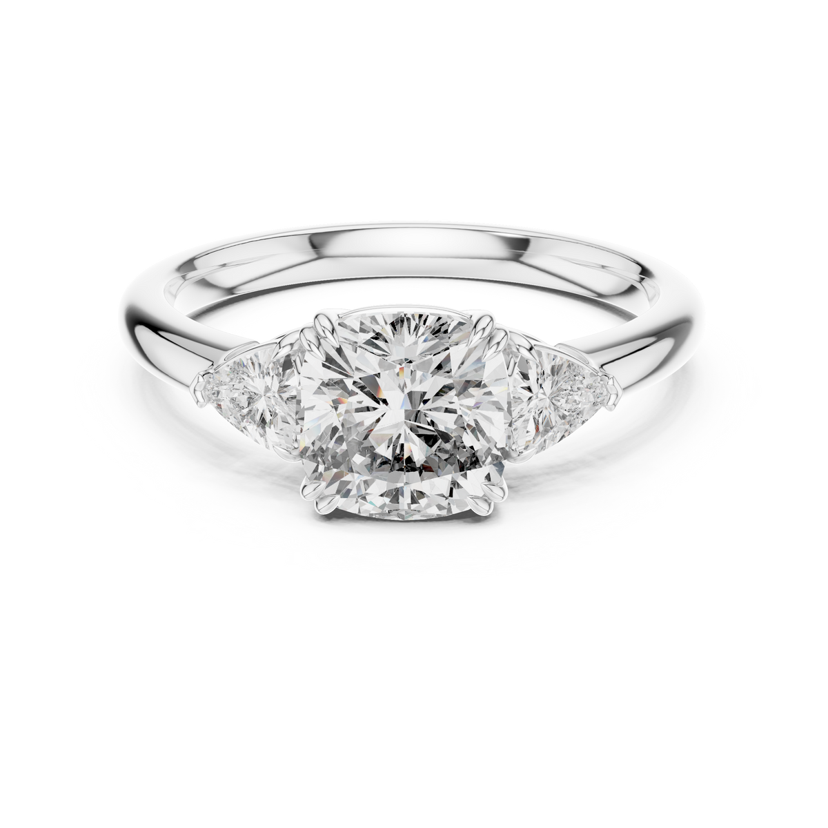Triune Brilliance Lab Grown Diamond Three-Stone Ring