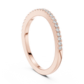 Round Cut Diamond Pave Band for Stacking and Weddings