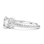 Cushion Cut Diamond Ring with Braided