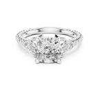 Cushion Cut Diamond Ring with Braided