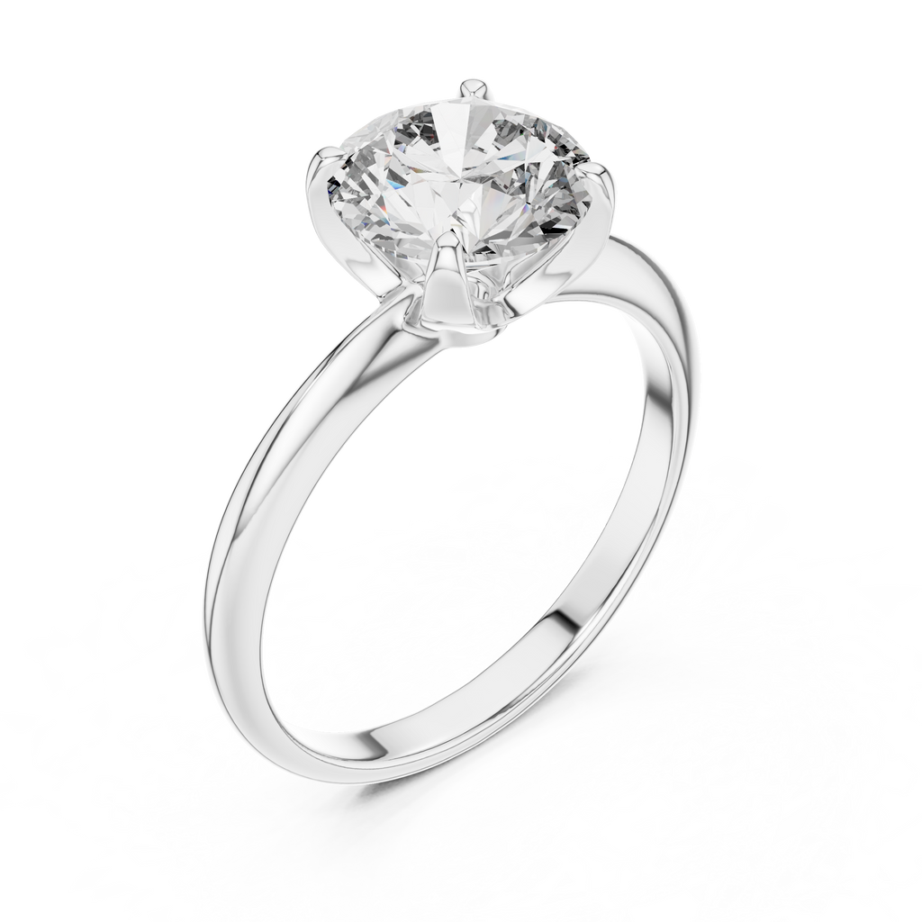 Classic Round Brilliant Solitaire Engagement Ring