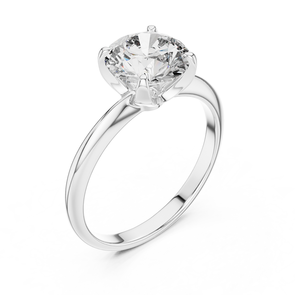 Classic Round Brilliant Solitaire Engagement Ring