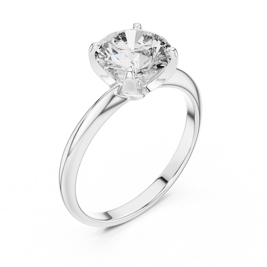 Classic Round Brilliant Solitaire Engagement Ring