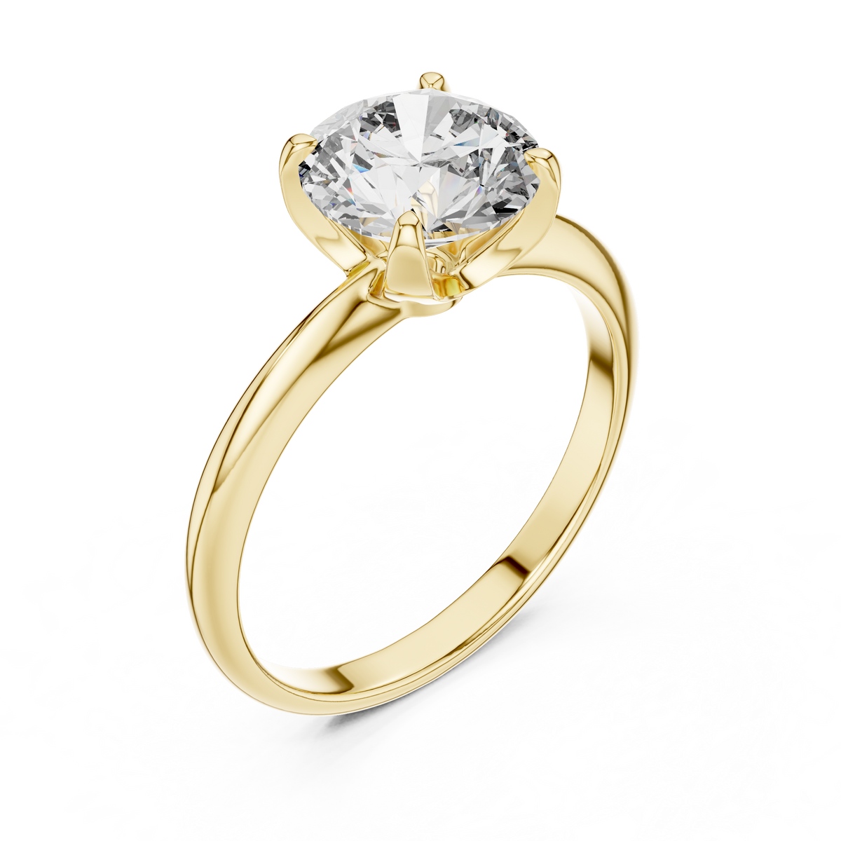 Classic Round Brilliant Solitaire Engagement Ring