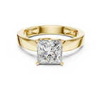 Princess Cut Diamond in an Ornate Filigree Setting