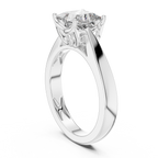 Princess Cut Diamond in an Ornate Filigree Setting