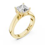 Princess Cut Diamond in an Ornate Filigree Setting
