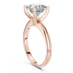 Princess Cut Diamond in a Modern Cathedral Setting