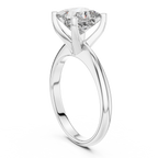 Princess Cut Diamond in a Modern Cathedral Setting