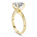 Princess Cut Diamond in a Modern Cathedral Setting