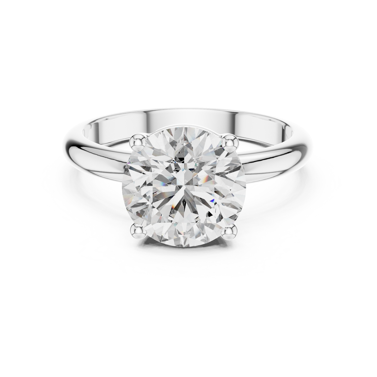 Celestara Round-Cut Lab Grown Diamond Solitaire Ring