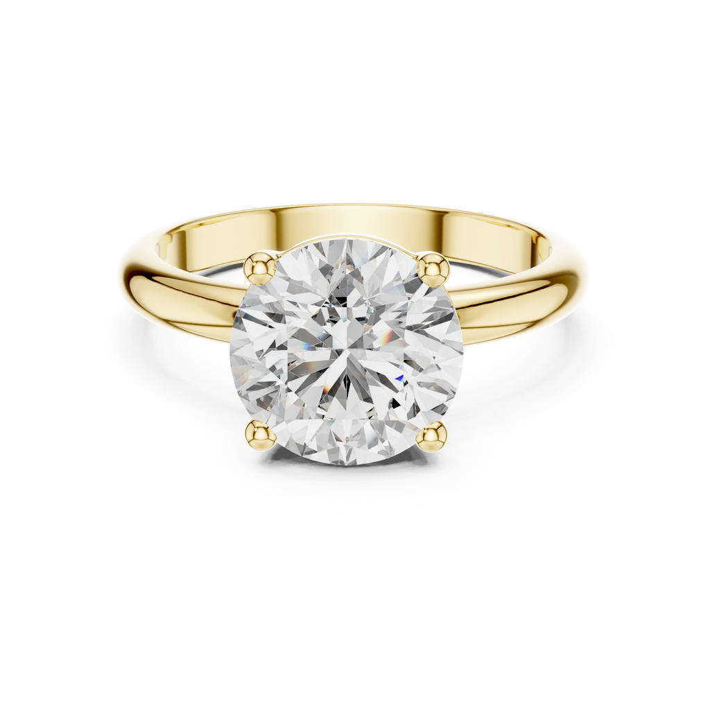 Celestara Round-Cut Lab Grown Diamond Solitaire Ring
