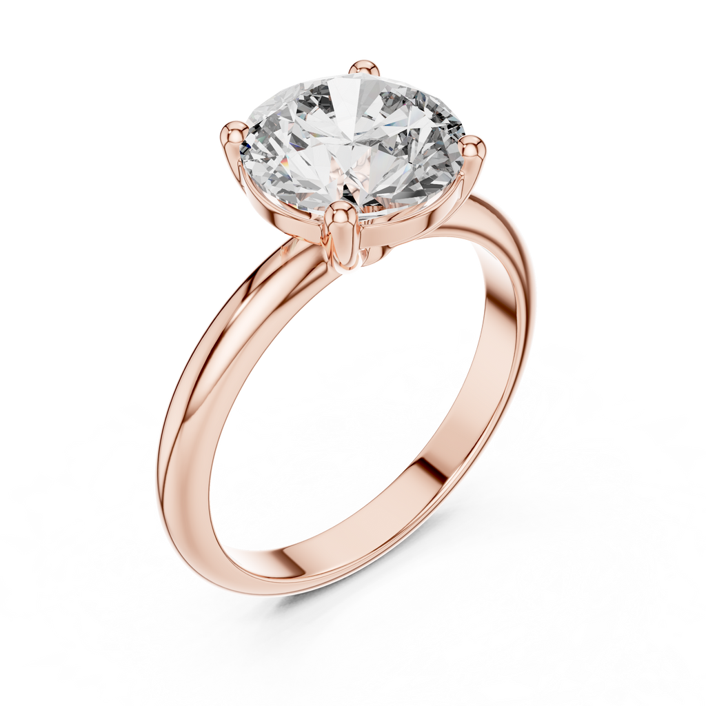 Brilliant Round Diamond with Nature-Inspired Multi-Stone Accents