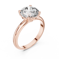 Brilliant Round Diamond with Nature-Inspired Multi-Stone Accents