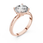 Brilliant Round Diamond with Nature-Inspired Multi-Stone Accents