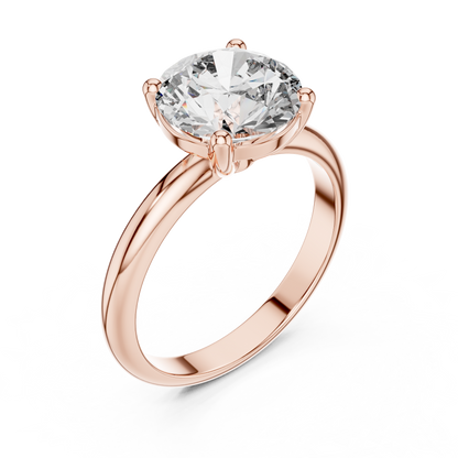 Brilliant Round Diamond with Nature-Inspired Multi-Stone Accents