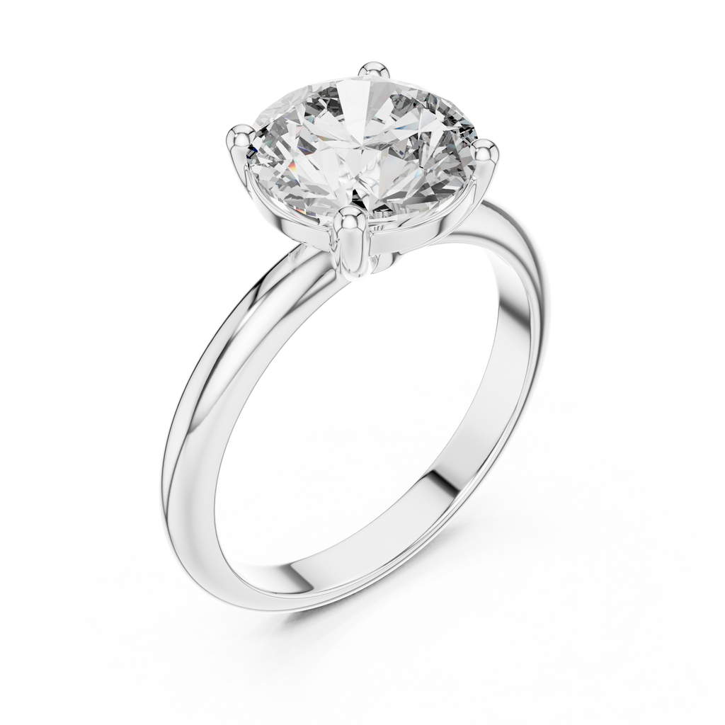Brilliant Round Diamond with Nature-Inspired Multi-Stone Accents