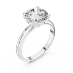 Brilliant Round Diamond with Nature-Inspired Multi-Stone Accents