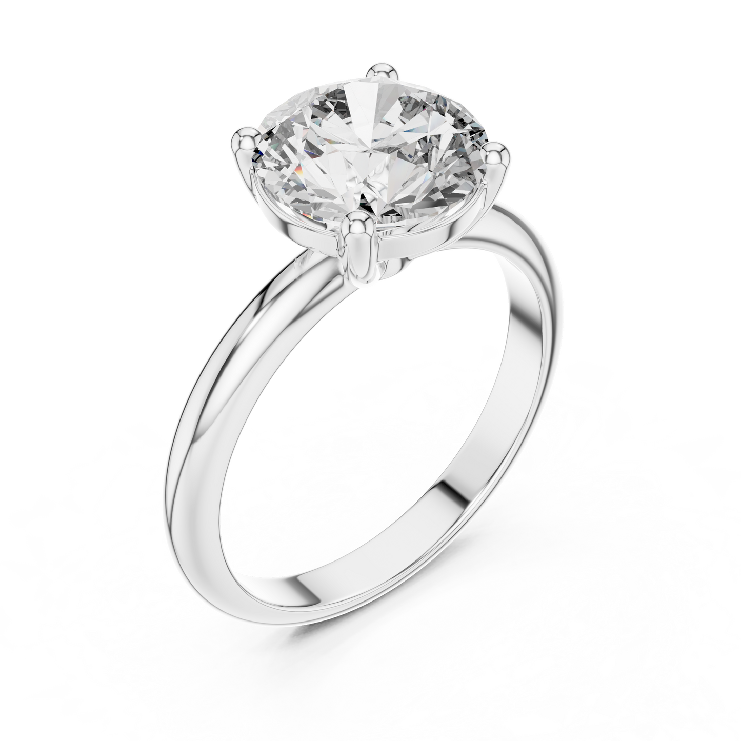Brilliant Round Diamond with Nature-Inspired Multi-Stone Accents