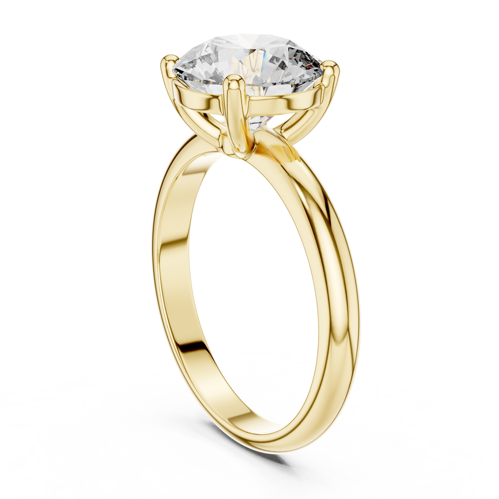 Brilliant Round Diamond with Nature-Inspired Multi-Stone Accents