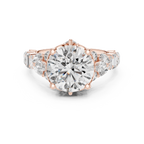 The Symphony Solitaire: Brilliant Round Diamond with a Multi-Shape Diamond-Encrusted Band