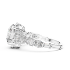 The Symphony Solitaire: Brilliant Round Diamond with a Multi-Shape Diamond-Encrusted Band