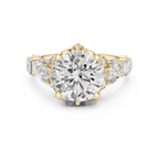 The Symphony Solitaire: Brilliant Round Diamond with a Multi-Shape Diamond-Encrusted Band