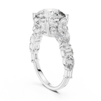 The Symphony Solitaire: Brilliant Round Diamond with a Multi-Shape Diamond-Encrusted Band