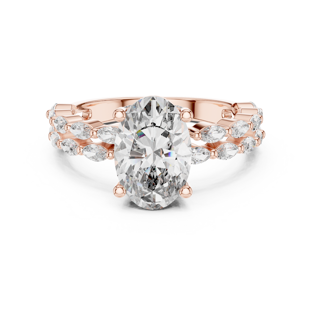 Premium Princess Cut Diamond Solitaire Ring for Women