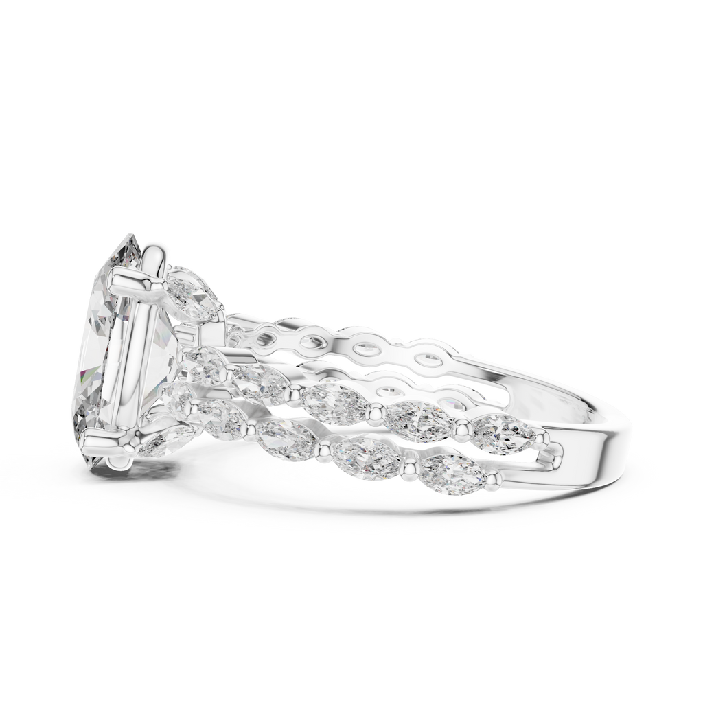 Premium Princess Cut Diamond Solitaire Ring for Women