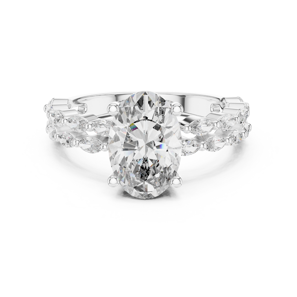 Premium Princess Cut Diamond Solitaire Ring for Women